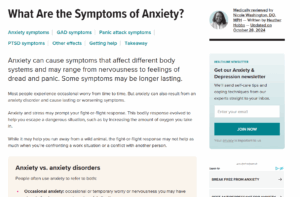 What Are the Symptoms of Anxiety?
